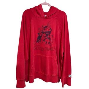 Disney Red Good Times Hoodie Cotton new without tags